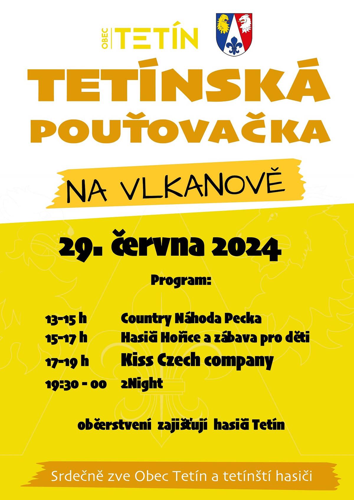 Srdečně vás zveme na Tetínskou pouťovačku na Vlkanově.