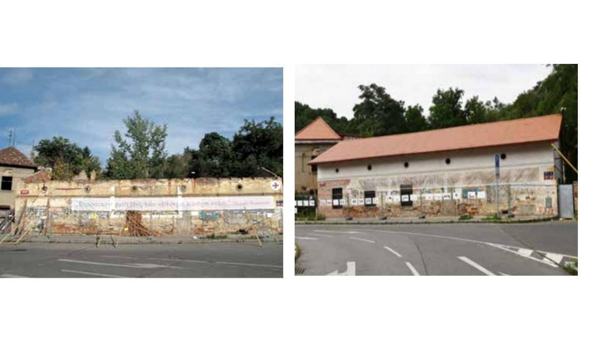 Další ze zastřešených budov.