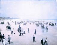 Pláž Seabreeze, Daytona (USA, 1904).