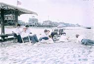 Pláž Belmar, New Jersey (USA, datum neuvedeno).