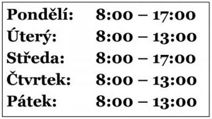 Stavební úřad-pracoviště Křižanov bude dne 12. 5. 2023 UZAVŘENO. Pro vyřízení vašich žádostí se prosím obraťte na stavební úřad ve Velkém Meziříčí dle úředních hodin.
Úřední hodiny: