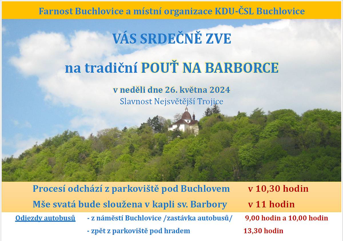 Pouť na Barborce 2024