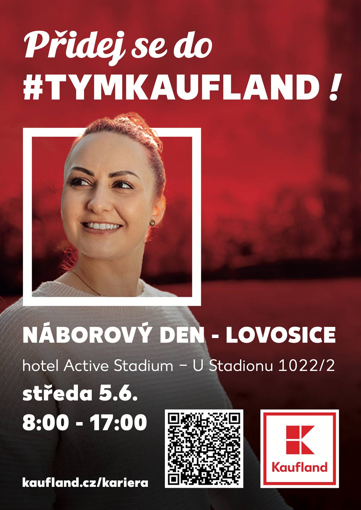Dne 5.6. od 8.00 do 17.00 bude v Lovosicích, na adrese U Stadionu 1022/2, probíhat náborový den do Kauflandu.