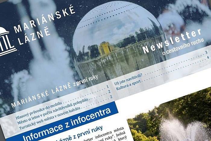 Vážení čtenáři,
léto klepe na dveře a s ním přichází i nový červnový newsletter "Mariánské Lázně z první ruky". Tento měsíc je nabitý zajímavými akcemi, které vám zpříjemní slunečné dny a večery v našem krásném lázeňském městě. Nechte se inspirovat naším přehledem a nezmeškejte žádnou z příležitostí, jak si užít Mariánské Lázně naplno.

Přihlaste se k odběru "Mariánské Lázně z první ruky".
Newsletter
Odběr newsletteru si můžete objednat na webových stránkách města www.marianskelazne.cz nebo ho také naleznete v sekci ZDE