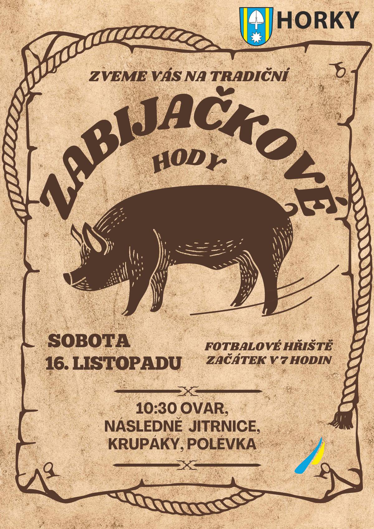 Tradiční zabijačkové hody již 16. listopadu