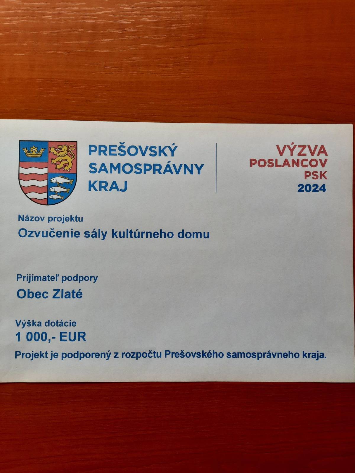 Ozvučenie sály kultúrneho domu
