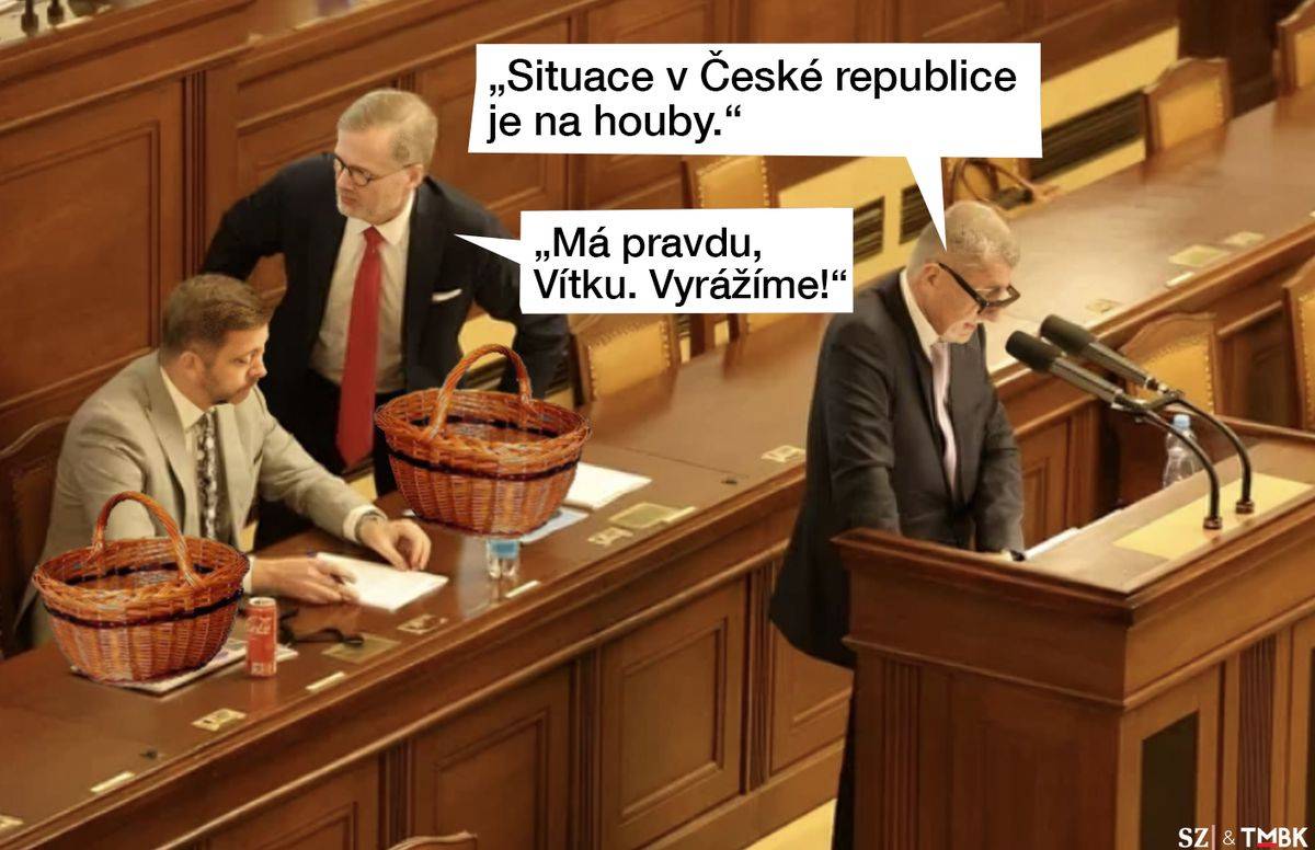 V Češích se naplno probudil jejich národní spirit. Pozadu nechtějí zůstat ani špičky vlády. Koláž TMBK pro Seznam Zprávy.