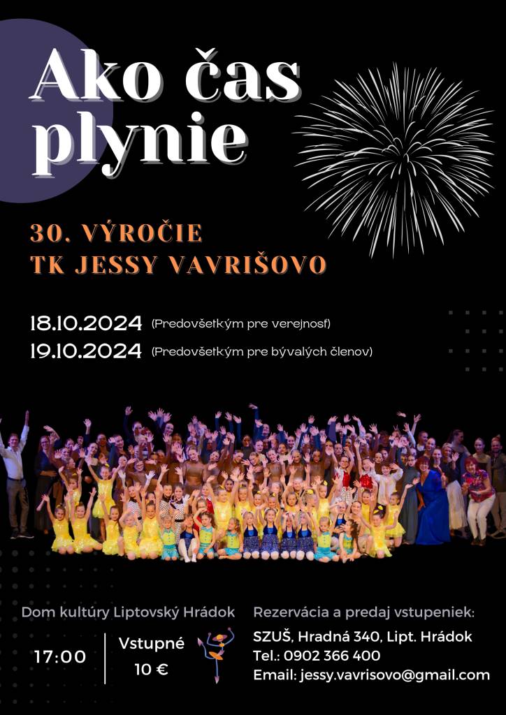 30. výročie TK Jessy Vavrišovo