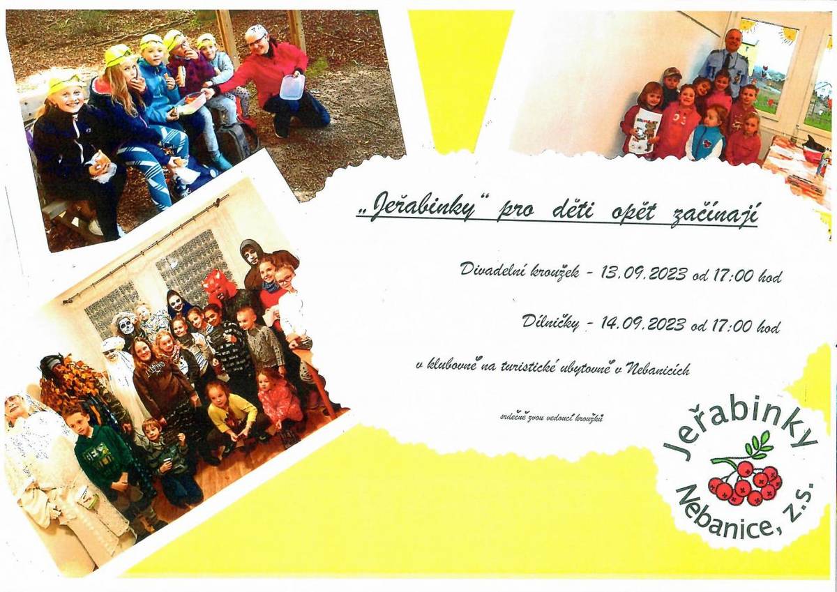 Nebanické Jeřabinky zahájili své kroužky