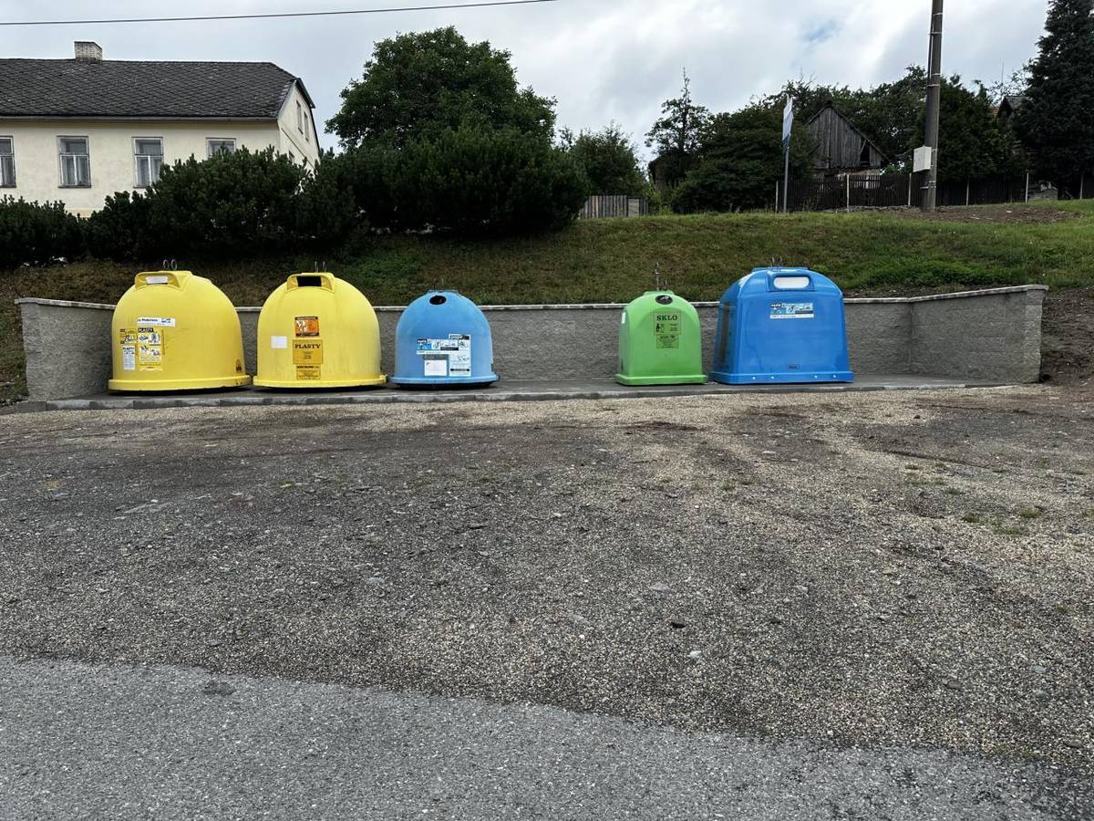 Sběrná místa na tříděný odpad