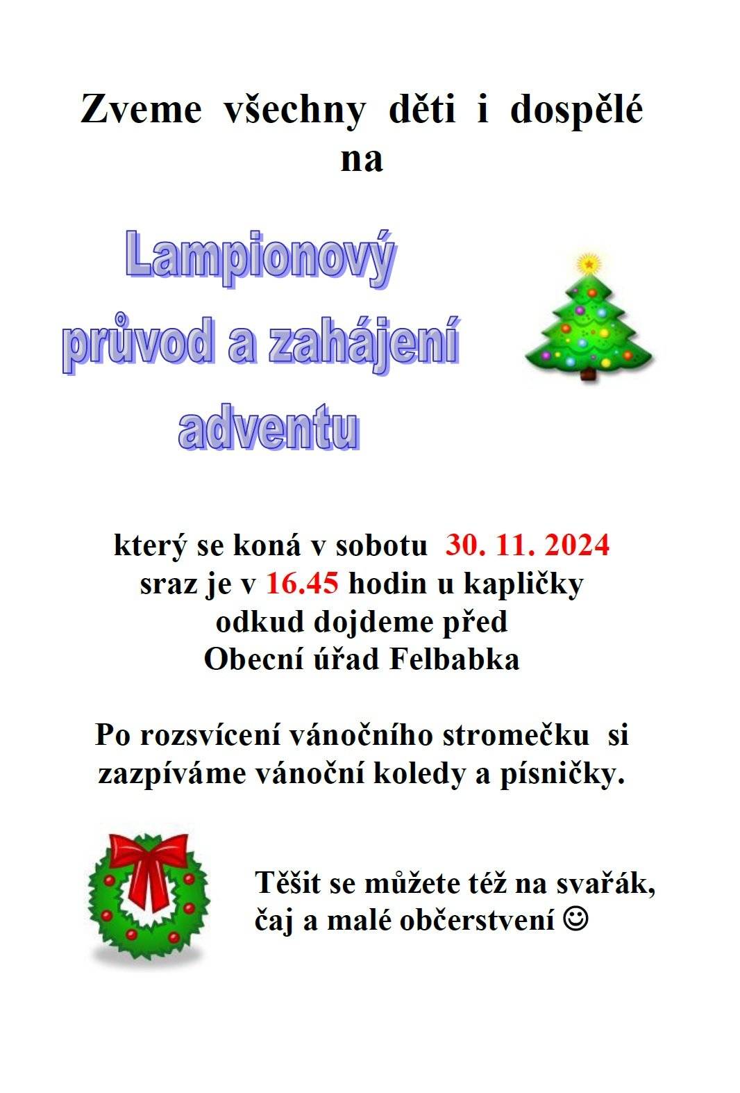 Zahájení adventu