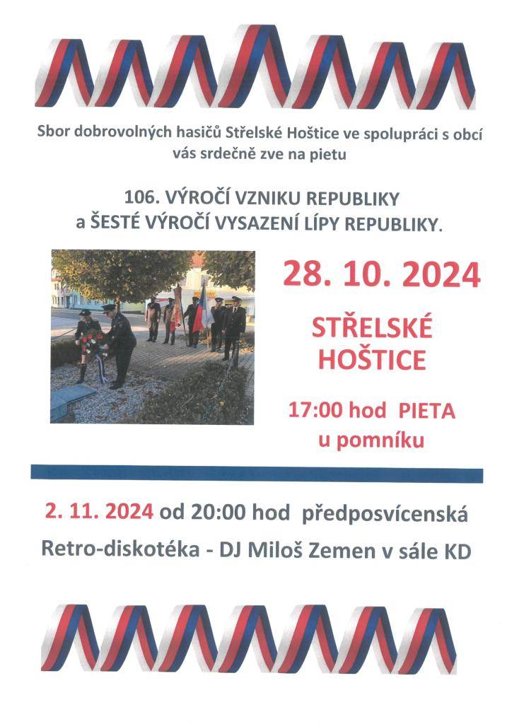 106. VÝROČÍ VZNIKU REPUBLIKY