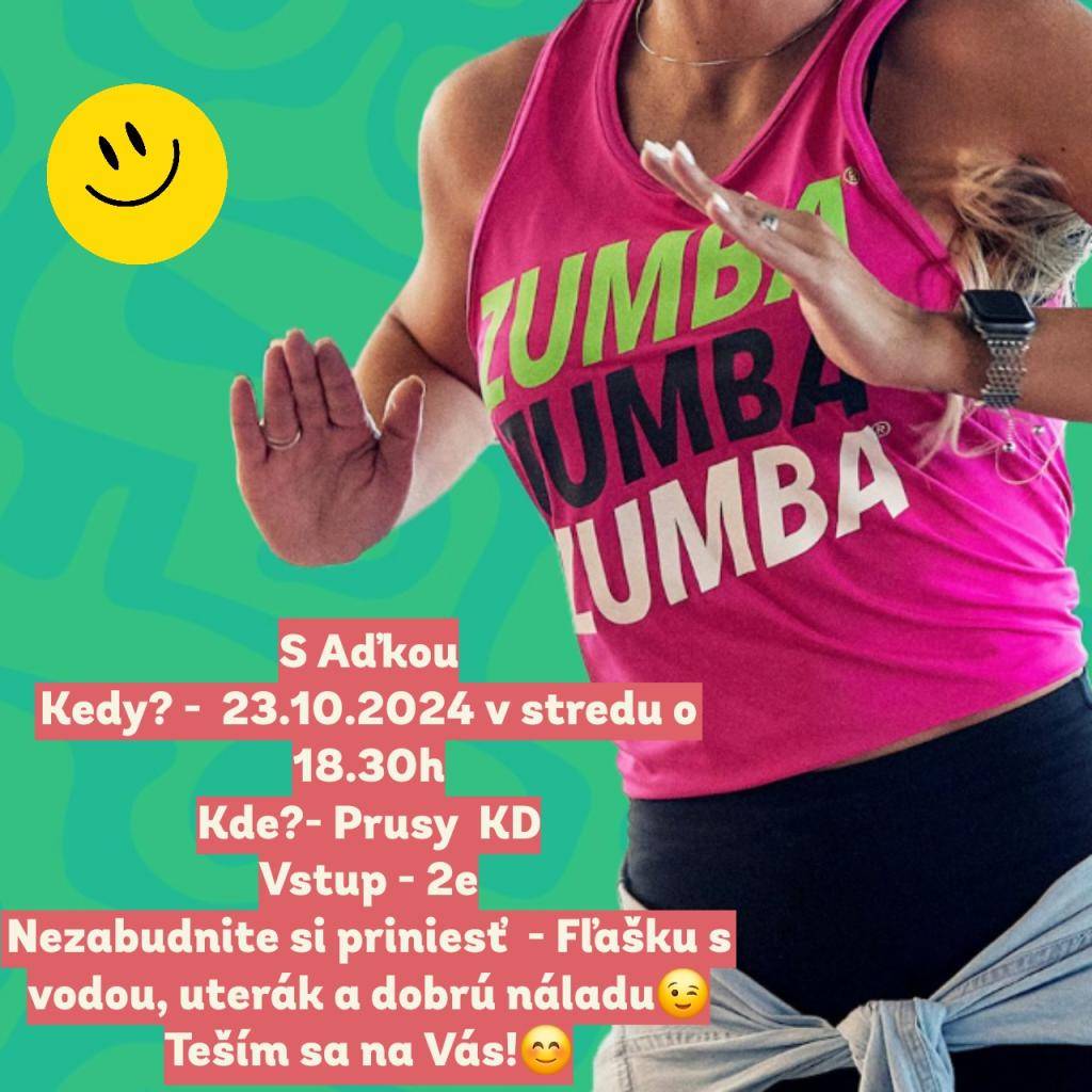 Pozývame všetky vekové kategórie zacvičiť si zumbu v kultúrnom dome :-)  Príďte na úvodnú hodinu a rozhýbte svoje telo...