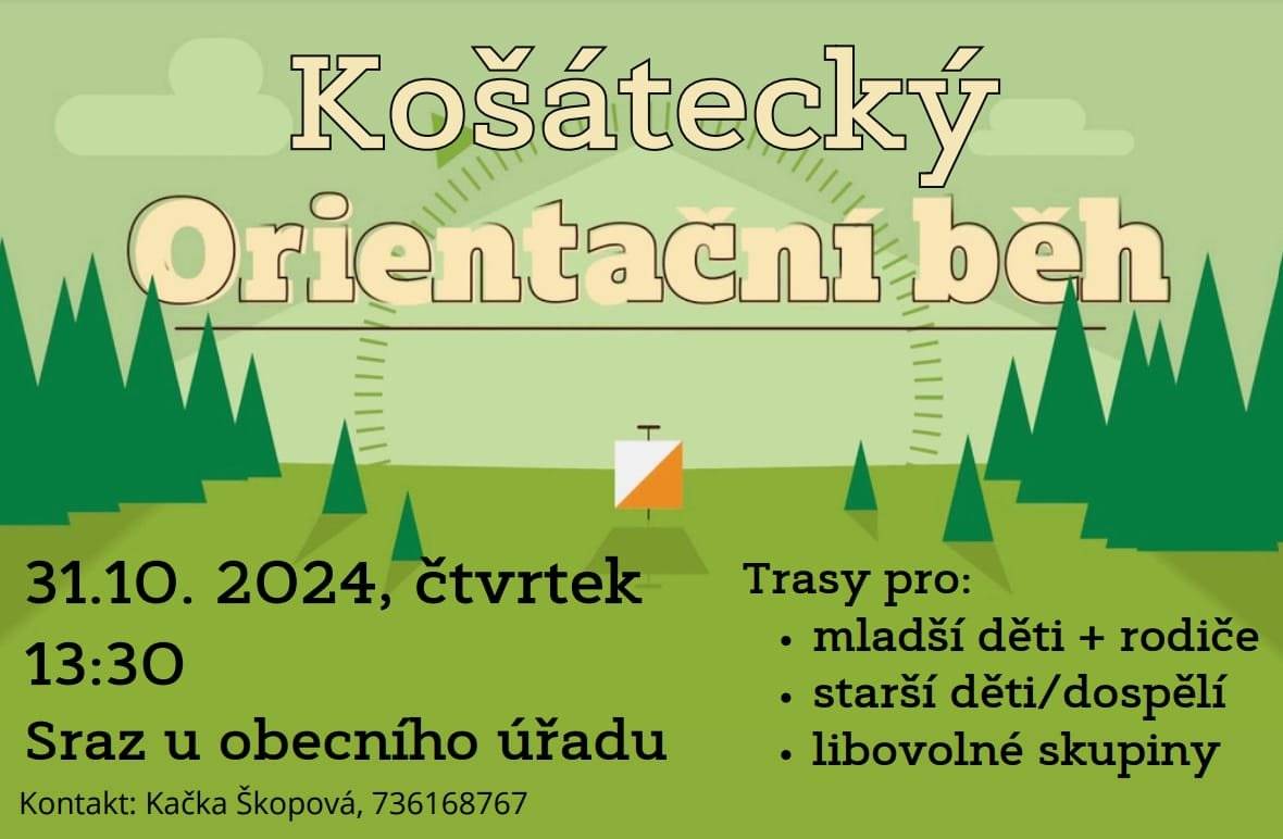 ve čtvrtek 31. října 2024 od 13:30, sraz před OÚ Košátky