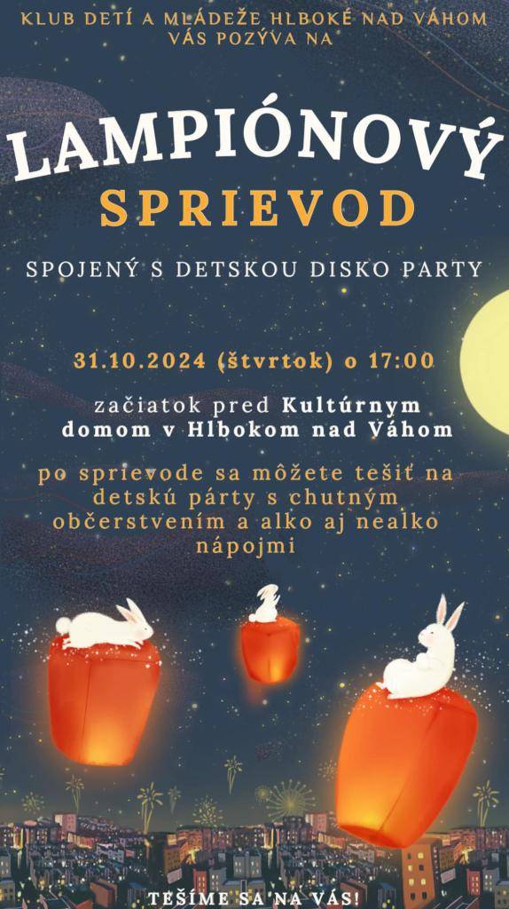 Vo štvrtok 31. októbra 2024 o 17:00 hod.
