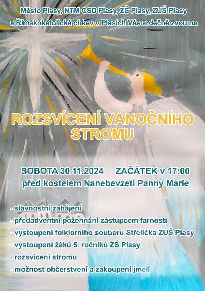 sobota 30.11.2024 v 17:00 hod.  před kostelem Nanebevzetí Panny Marie