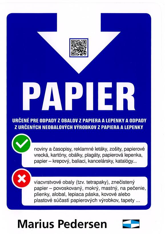 Oznamujeme občanom, že dňa 28. 10. 2024, t.j. v pondelok bude zberová spoločnosť vykonávať zber odpadov z obalov z papiera a lepenky a odpady z určených neobalových výrobkov z papiera a lepenky (NOVINY, ČASOPISY, REKLAMNÉ LETÁKY, STLAČENÉ KRABICE A KARTÓNY, PAPIEROVÉ