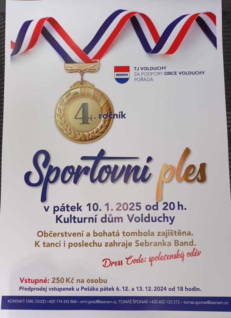 Sportovní ples Volduchy