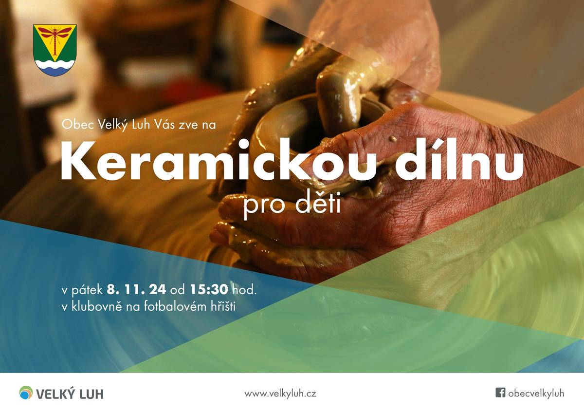 Dne 8.11.24 proběhne keramická dílna v klubovně na hřišti od 15:30hod.