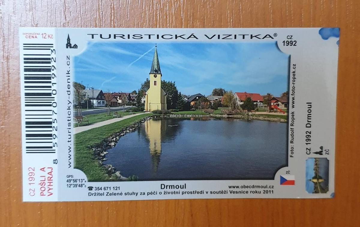 K obci Drmoul a okolí jsou vydány 4 turistické vizitky.