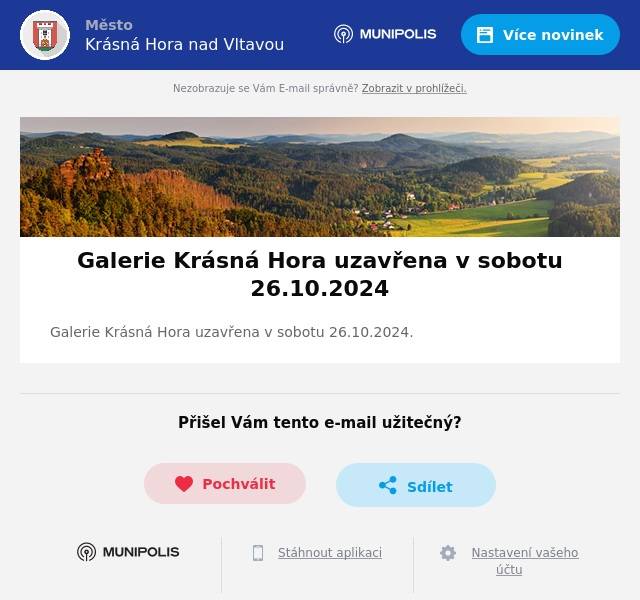 Galerie Krásná Hora uzavřena v sobotu 26.10.2024.