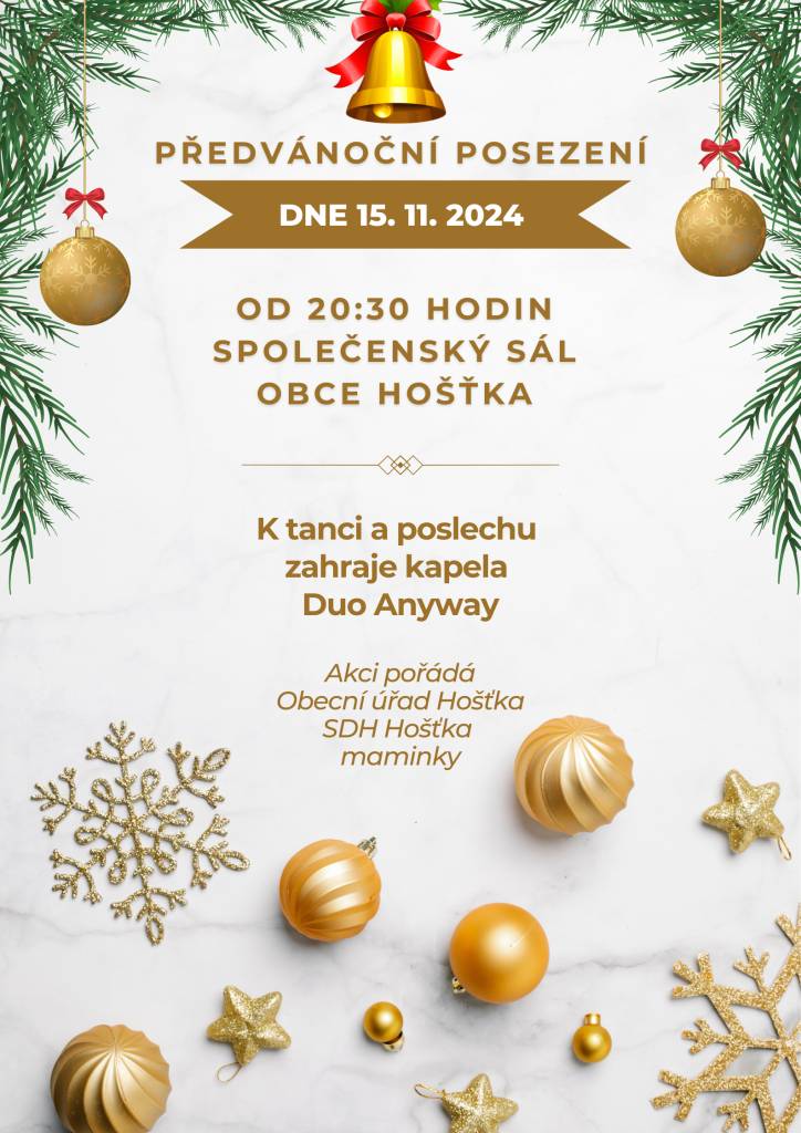 Akci pořádá Obecní úřad Hošťka ve spolupráci s SDH Hošťka a maminkami.