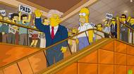 A tohle už je ikonický moment, respektive jeho další varianta, ze seriálu Simpsonovi. V původní scéně jede Donald Trump po eskalátoru v Trump Tower s manželkou Melanií za nadšeného jásotu přihlížejících, televize díl odvysílala v roce 2000. O patnáct let později se proměnila ve skutečnost, když podnikatel sestoupil po jezdících schodech mezi novináře a oznámil první kandidaturu na prezidenta.
