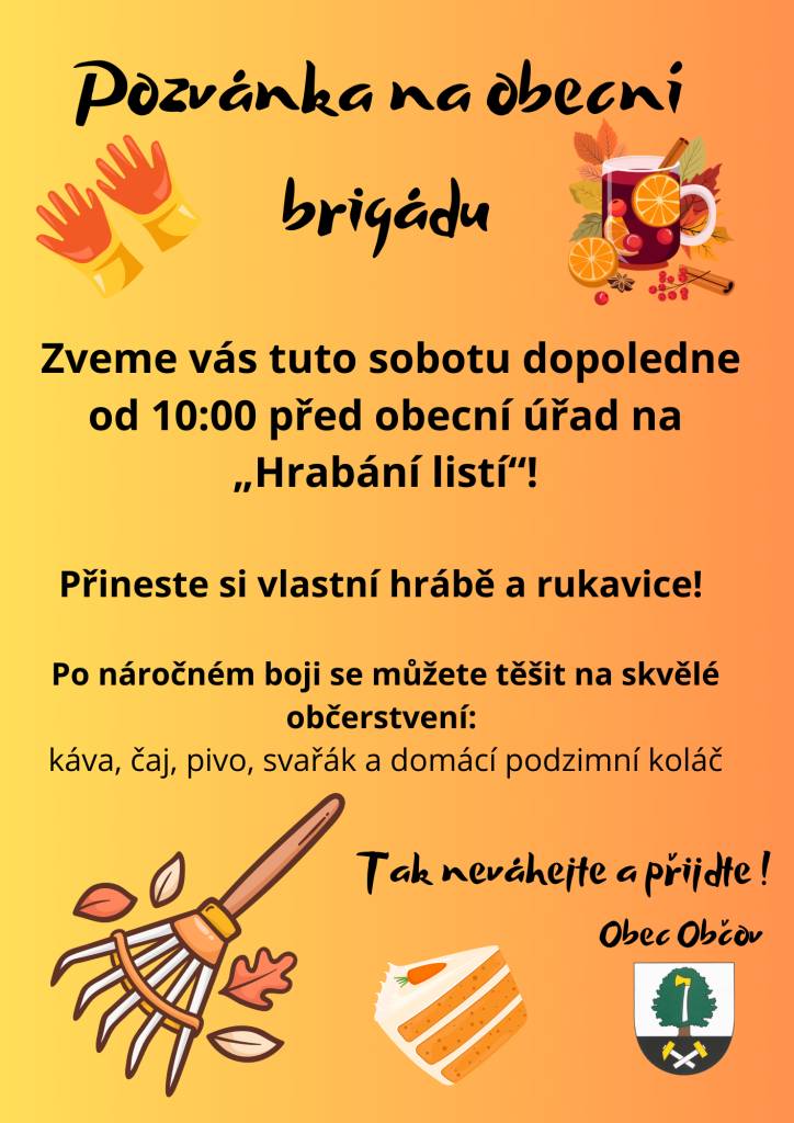 Sobota 9. 11. 2024 od 10 hodin.
