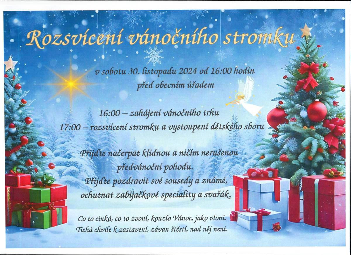 Rozsvícení vánočního stromku 2024