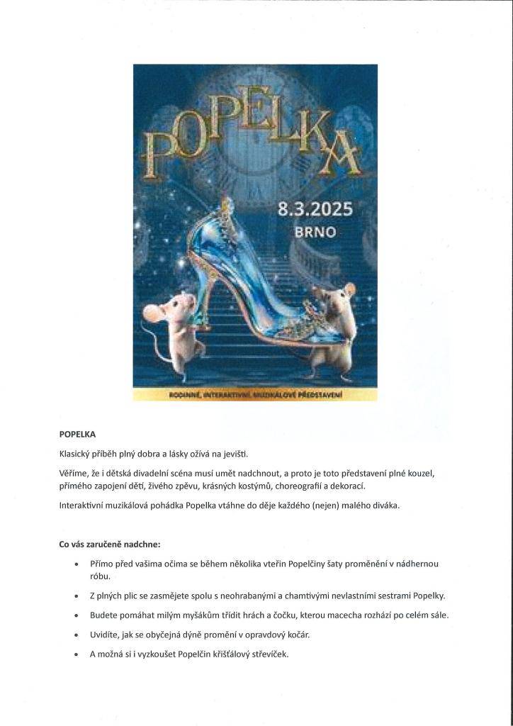 Popelka - 8.3.2025, Brno