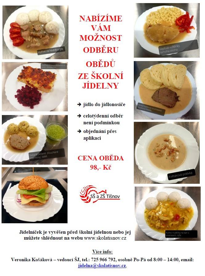 Opravy elektra, automobilů, nabídka svářečských průkazů a poledního menu.  Informace v přiložených letáčcích