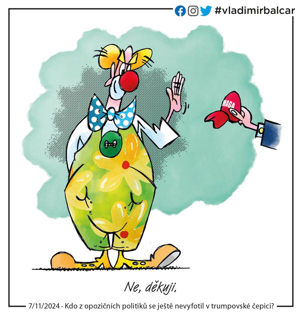 Kdo z opozičních politiků se ještě nevyfotil v trumpovské čepici?