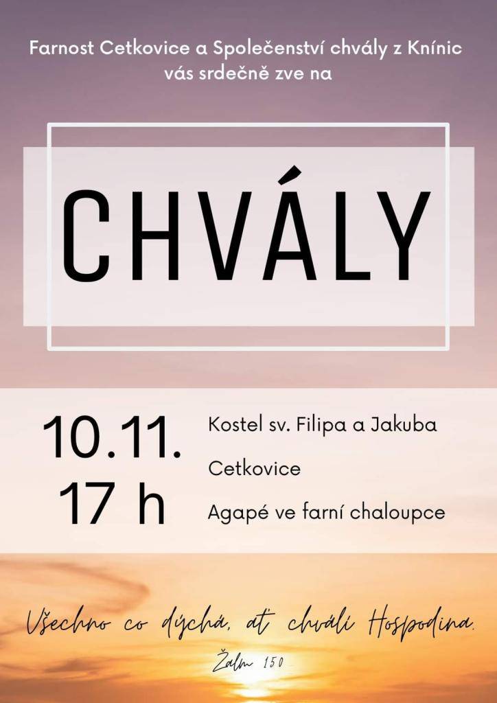 Pozvánka na neděli 10.11.2024 od 17h