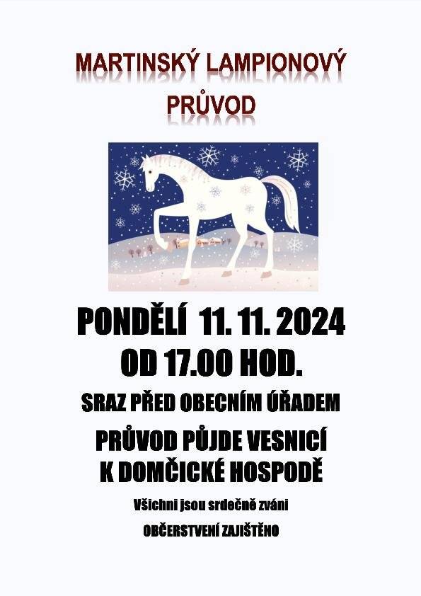 Svatomartinský průvod  11.11.2024