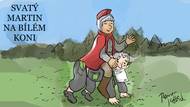 Přijíždí svatý Martin na bílém koni