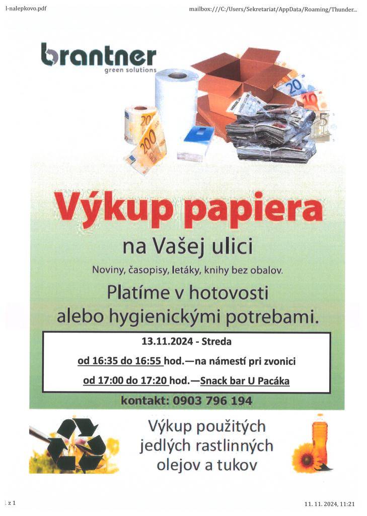 Výkup papiera