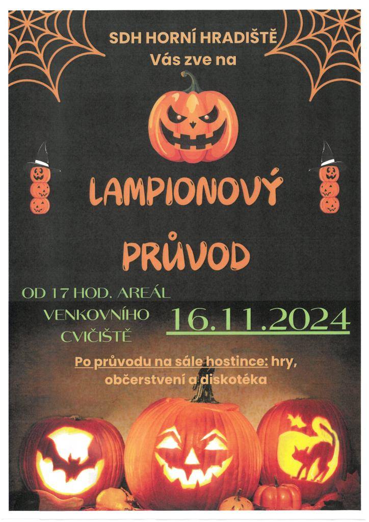 16.11.2024 od 17:00 hod.   Areál venkovního cvičiště Horní Hradiště.