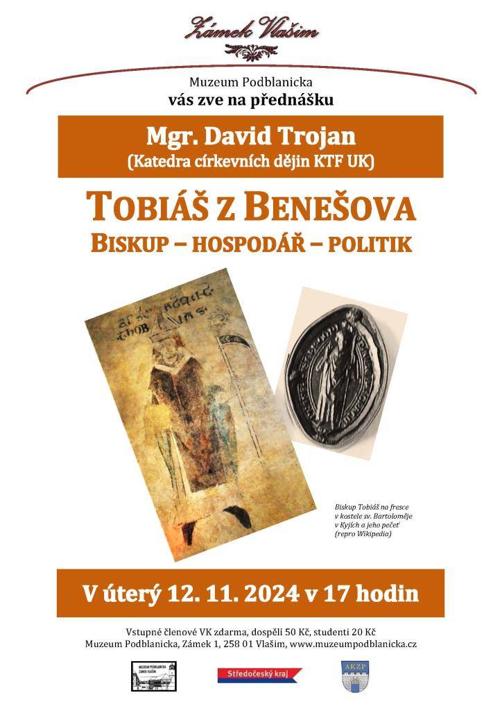 MUZEUM PODBLANICKA - ZÁMEK VLAŠIM  12.11.2024  od 17:00