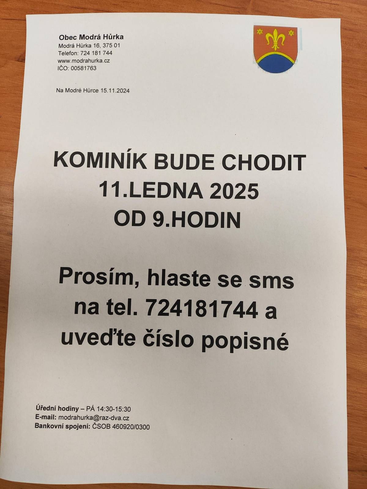 11.ledna 2025 od 9 hodi