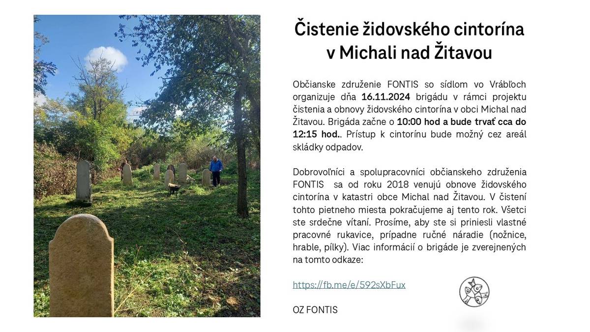 Čistenie židovského cintorína