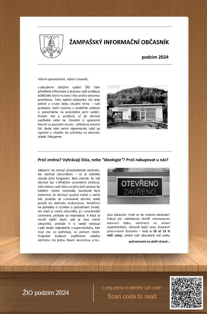 Žampašský Informační Občasník. Čtěte, listujte...  https://online.fliphtml5.com/mhttd/cqmm/?fbclid=IwY2xjawGgFp1leHRuA2FlbQIxMQABHftHnkwbbJk9NL0ipdMzwqOrCtVAYpDIaTQINncPhfjUIHaqg1l3r-u_QQ_aem_7AuPzHywA36vXLUSRdmTlA