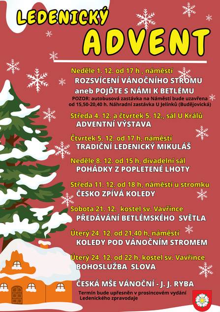 Pozvánka na adventní pořady