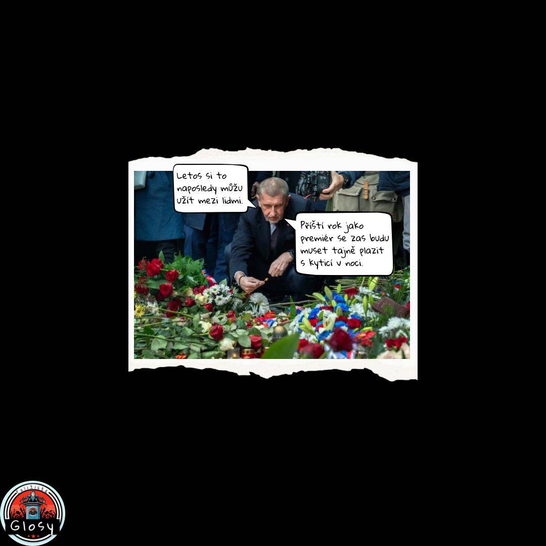 V opozici si Andrej Babiš 17. listopad užívá více, než když jako premiér pokládal kytici v noci, aby se vyhnul konfrontaci s občany.