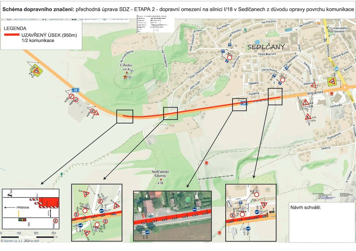 Platnost stanovení: 26. listopadu (úterý) 07:00 hod. – 29. listopadu 2024 (pátek) 18:00 hod.  Důvod stanovení: vyznačení pracovního místa a s tím související uzavírky levého jízdního pruhu ve směru jízdy na Olbramovice, osazení souvisejícího dopravního opatření při opravě komunikace (silnice č. I/18)