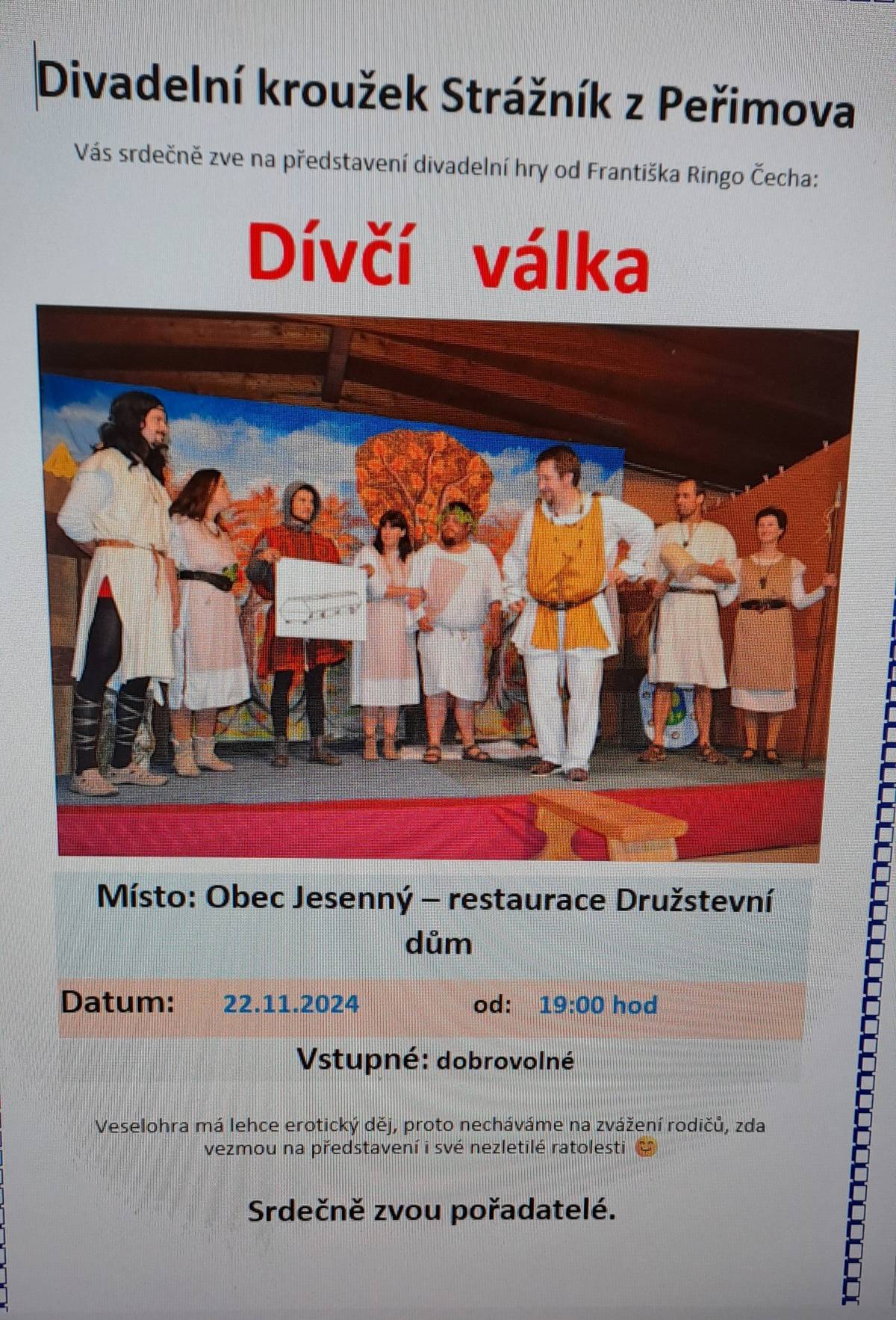 Divadelní představení Jesenný