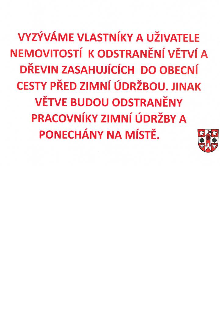 PŘED ZIMNÍ ÚDRŽBOU