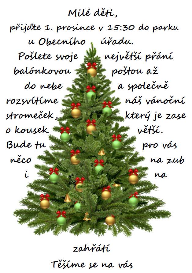 Rozsvícení vánočního stromečku