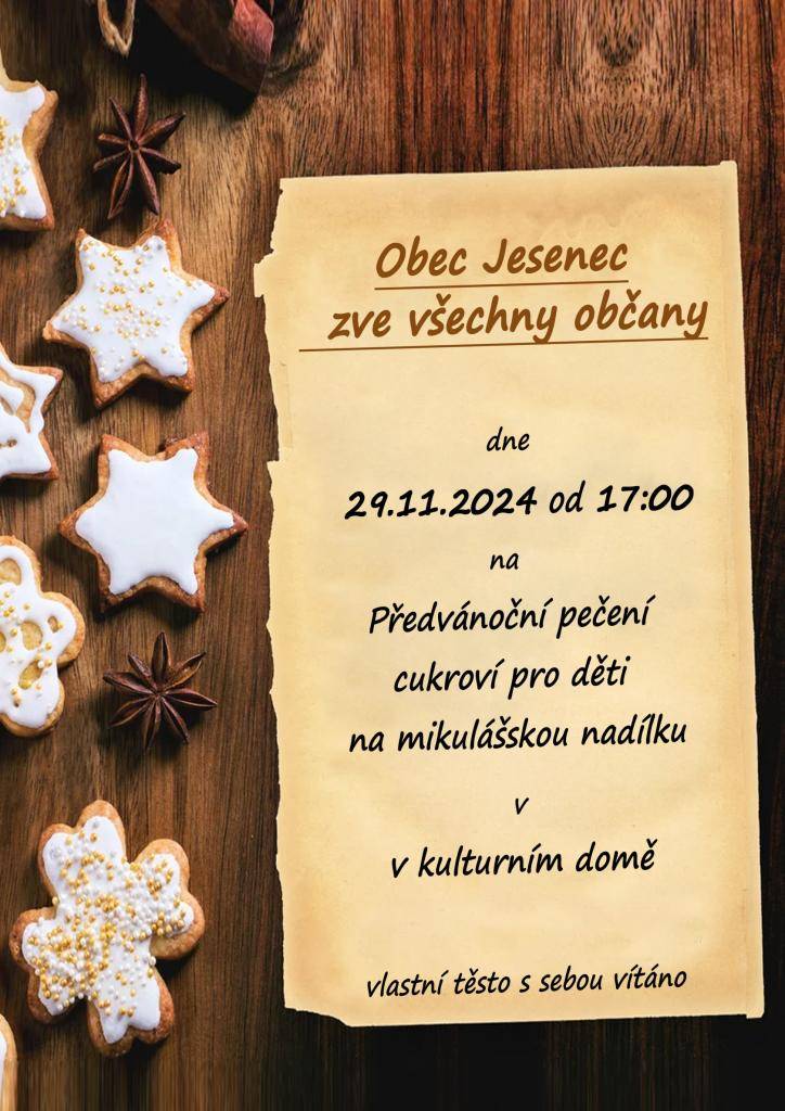 Předvánoční pečení