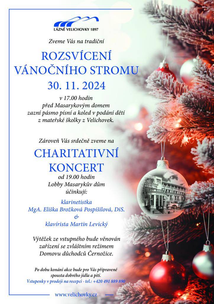 rozsvícení vánočního stromečku + koncert