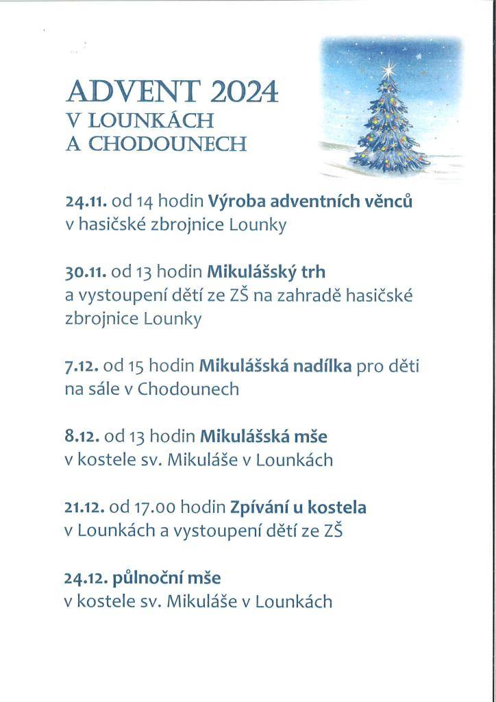 Advent 2024 - Lounky a Chodouny